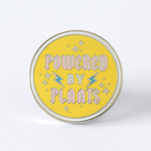 Powered by Plants Enamel Pin