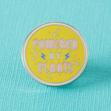 Load image into Gallery viewer, Powered by Plants Enamel Pin
