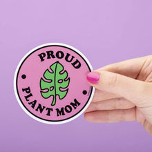 Load image into Gallery viewer, Proud Plant Mom Die Cut Vinyl Sticker
