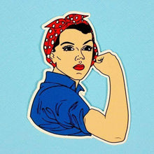 Load image into Gallery viewer, Rosie Riveter Die Cut Vinyl Sticker
