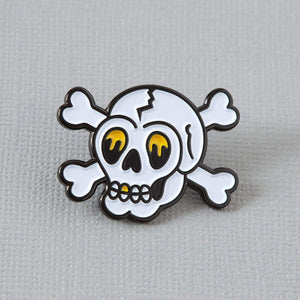 Skull & Crossbone Tattoo Enamel Pin