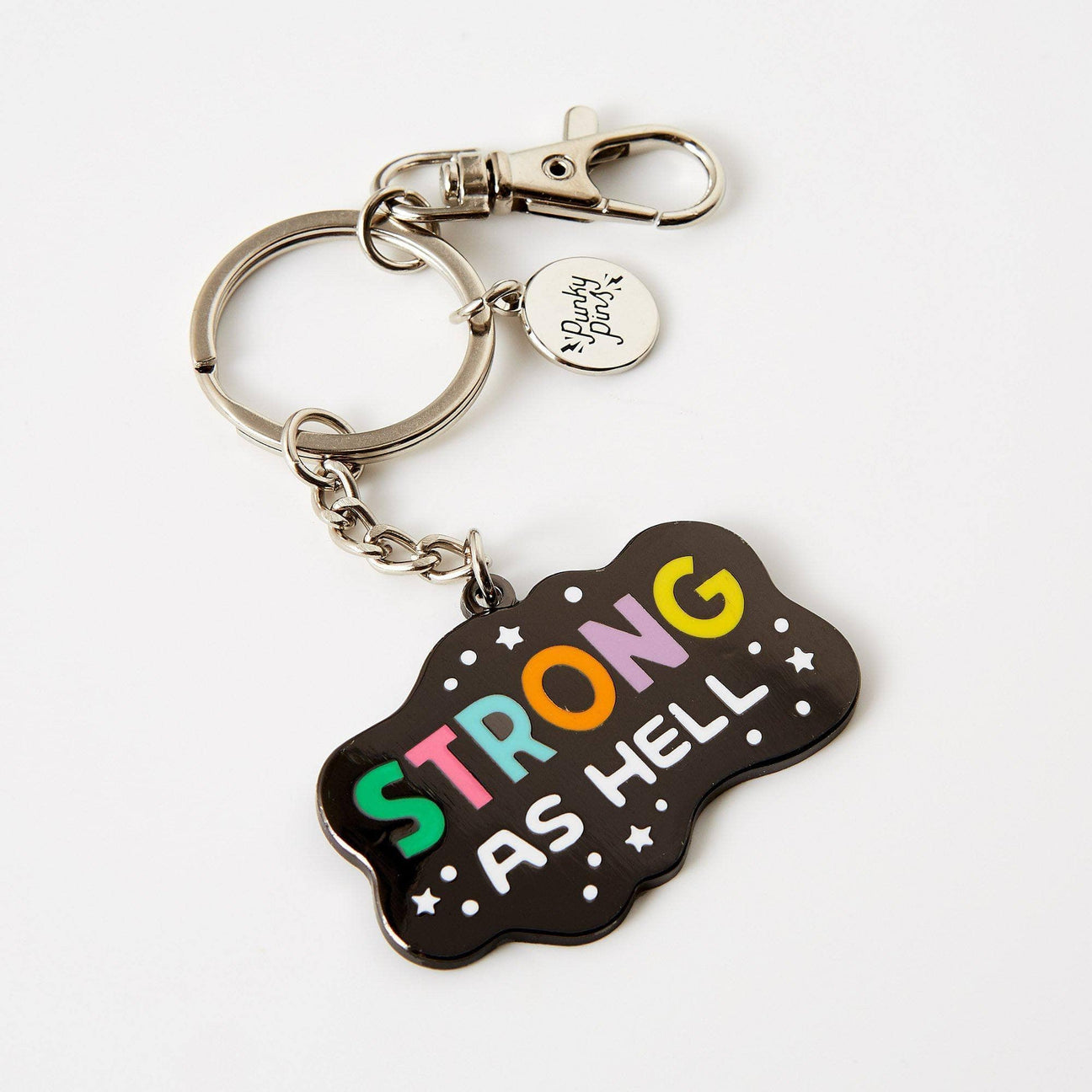 Strong As Hell Hard Enamel Keyring