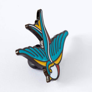 Swallow Tattoo Inspired Enamel Pin