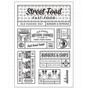 Street Food Clear Stamp